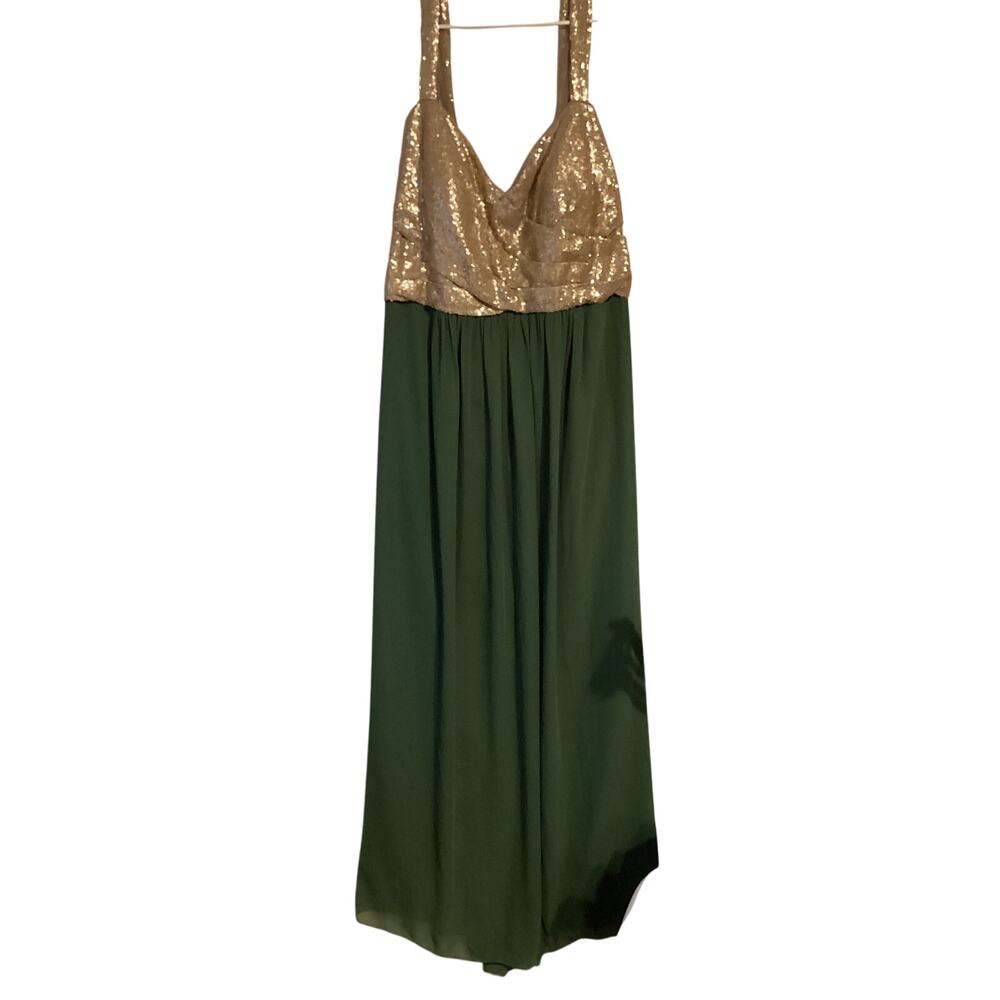 2728 NWT Jasmine B193005 Long Sweetheart Neckline Sequin & Poly Chiffon Dress